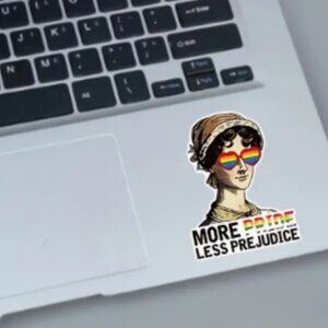More Pride Less Prejudice Decal Sticker NWT
